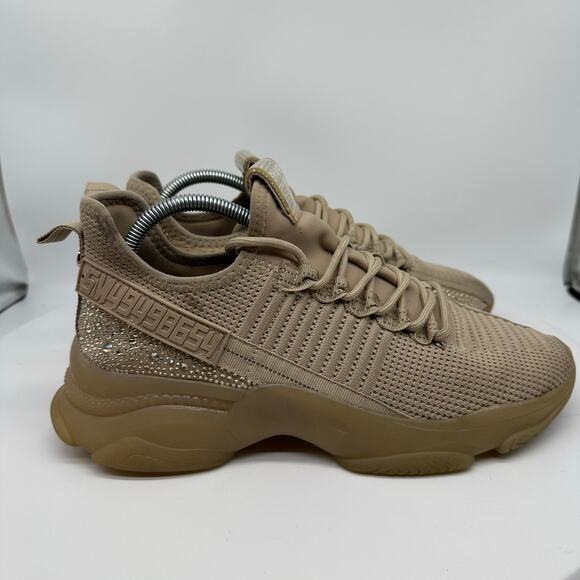 Steve Madden Maxima Glass Embellished  Fashion Sneakers Womens Size 11 Beaded - Picture 10 of 14